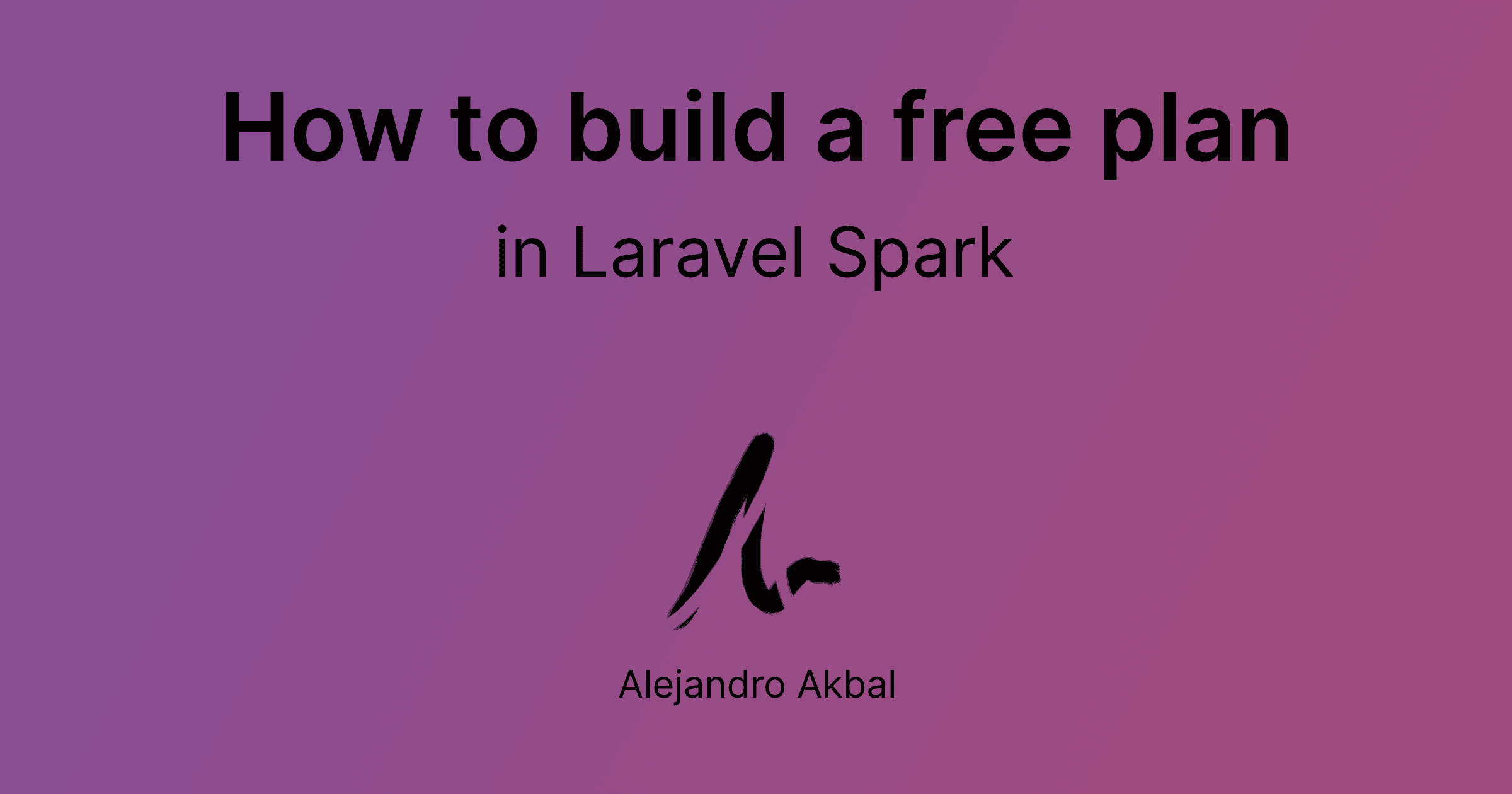How to build a free plan in Laravel Spark